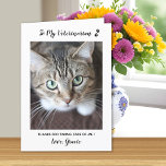 Tarjeta De Agradecimiento Mascota de gatos curativo veterinario de gatitos k<br><div class="desc">¡Diga 'Gracias' a su maravilloso veterinario con una linda tarjeta de foto mascota personalizada del gato! "A mi veterinario... ¡Gracias por cuidarme!" Personaliza con el perro gato o el nombre del mascota y la foto favorita. Personalice el interior con su mensaje especial o elimine para escritura a mano. DERECHOS RESERVADOS...</div>