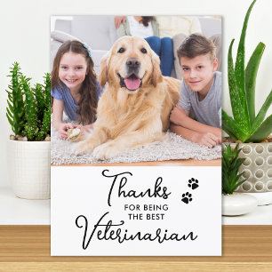 Tarjeta De Agradecimiento Mascota de perro del mejor Personalizado veterinar