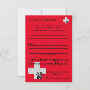 Tarjeta De Agradecimiento Mascotas ICE en casa