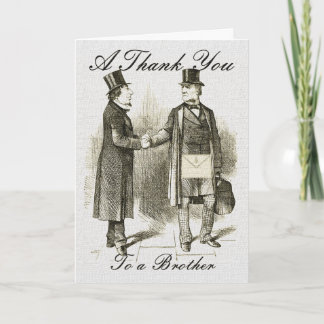 Tarjeta De Agradecimiento Masónico gracias