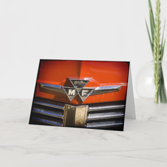Tarjeta de agradecimiento Massey Ferguson Emblem (Anverso)