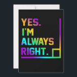 Tarjeta De Agradecimiento Math Teacher Always Right Mathematics Maths<br><div class="desc">This graphic idea is for math lovers. This funny graphic / quote clothing makes all math teachers happy.</div>