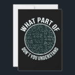 Tarjeta De Agradecimiento Math Teacher Sarcasm Mathematics Maths Student<br><div class="desc">Esta idea gráfica es para los amantes de las matemáticas. Esta divertida ropa gráfica/de citas hace felices a todos los profesores de matemáticas.</div>