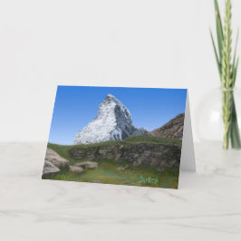 Tarjeta De Agradecimiento Matterhorn en Suiza Motivador Verse JW