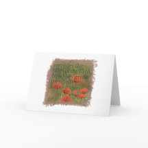 MATTHEW 6:28 - Greeting Card