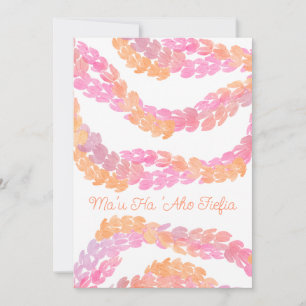 Tarjeta De Agradecimiento Ma'u ha 'aho fiefia