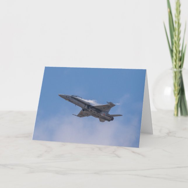 Tarjeta De Agradecimiento McDonnell Douglas F/A-18 Hornet (Anverso)