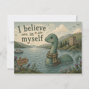 Tarjeta De Agradecimiento Me creo un caprichoso Monstruo del Lago Ness