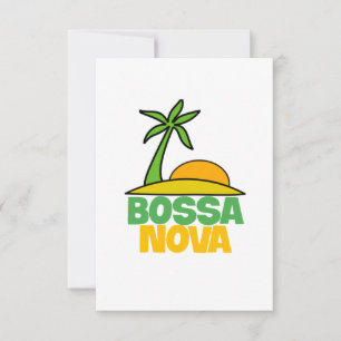 Tarjeta De Agradecimiento Me encanta el regalo de Bossa Nova para los amante