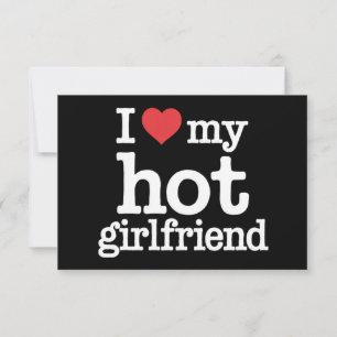 Tarjeta De Agradecimiento Me Encanta El Regalo De Gf De Mi Novia Caliente El