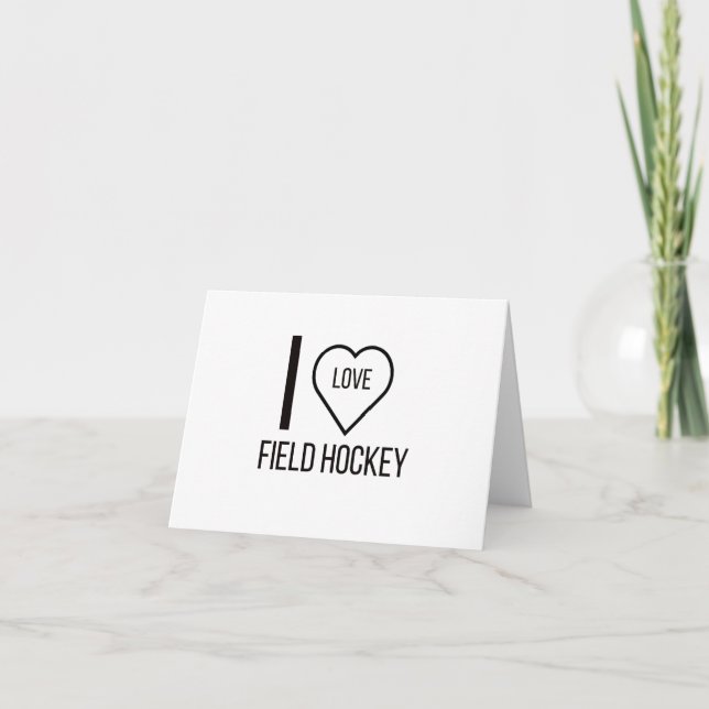TARJETA DE AGRADECIMIENTO ME ENCANTA FIELD HOCKEY (Anverso)