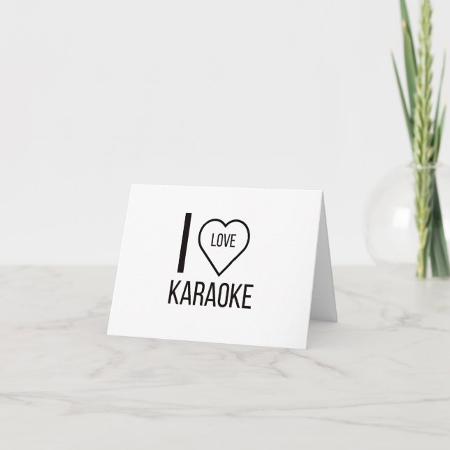TARJETA DE AGRADECIMIENTO ME ENCANTA KARAOKE (Anverso)