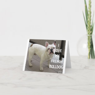 Tarjeta De Agradecimiento Me encanta mi Bulldog francés