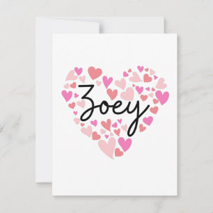 Tarjeta De Agradecimiento Me encanta Zoey