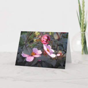 Tarjeta De Agradecimiento ¡Me Encantan Las Flores Rosa!