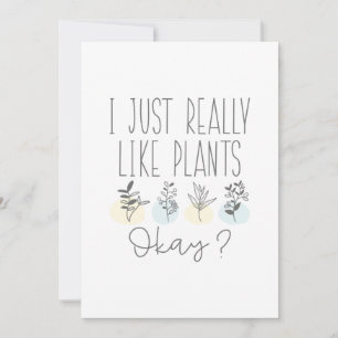 Tarjeta De Agradecimiento Me Gusta Mucho Las Plantas Bien