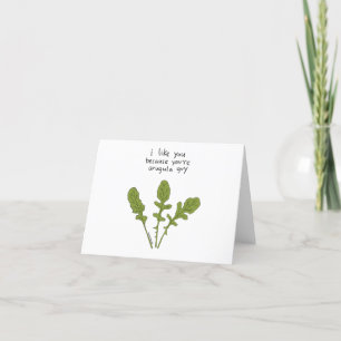Tarjeta De Agradecimiento Me gustas porque eres Arugula Guy