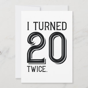 Tarjeta De Agradecimiento Me Hice 20 Años Dos Veces