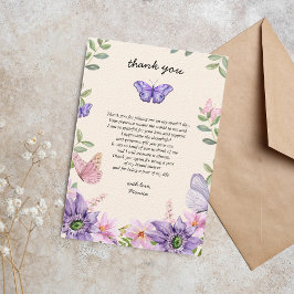 Tarjeta De Agradecimiento Me pone nervioso/Me da mariposas en el estómago Ll