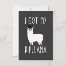 Me Saqué Mi Dipllama Graduación Llama Chiste