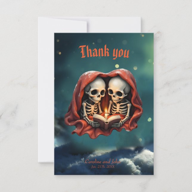 Tarjeta De Agradecimiento Mechanical  clef  (Anverso)