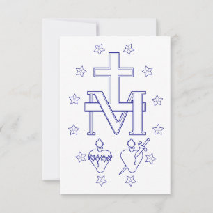 Tarjeta De Agradecimiento Medalla de Nuestra Señora de las Gracias