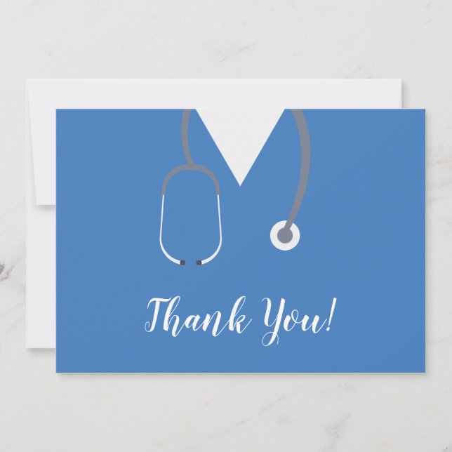 Tarjeta De Agradecimiento Médica y enfermera (Anverso)
