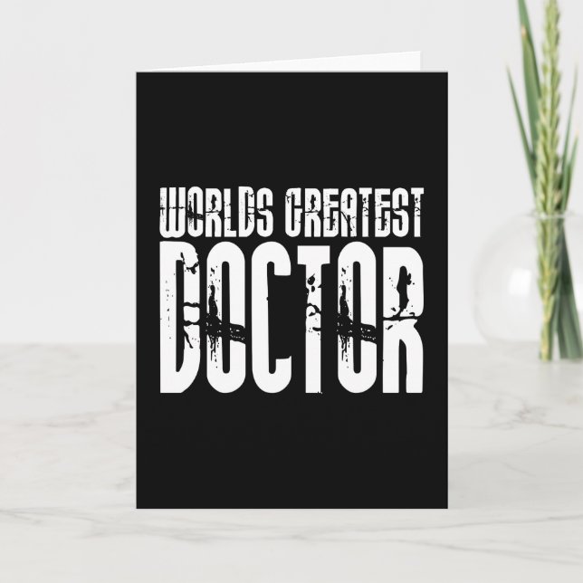 Tarjeta De Agradecimiento Médicas de Guay urbanos retro: el mayor Médica del (Anverso)