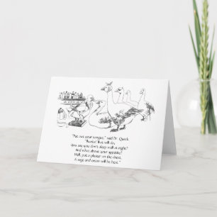 Tarjeta De Agradecimiento Médico de pato ve a los pacientes