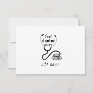 Tarjeta De Agradecimiento Médico Personalizado Mejor Gracias Médico
