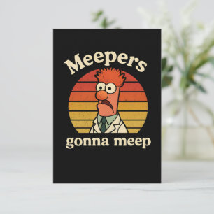 Tarjeta De Agradecimiento Meepers va a meep