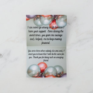 Tarjeta De Agradecimiento mejor amigo gracias a las cartas