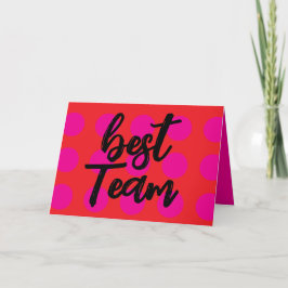 Tarjeta de agradecimiento "Mejor Equipo" para los 
