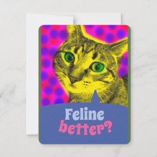 Tarjeta De Agradecimiento ¿Mejor Línea? BIEN CARTA animar a Marilyn gato
