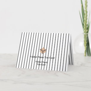 Tarjeta De Agradecimiento Mejor Logotipo Personalizar Texto doblado Cartas d