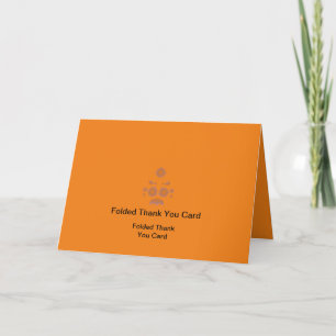 Tarjeta De Agradecimiento Mejor Logotipo Personalizar Texto doblado Cartas d