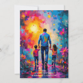 Tarjeta De Agradecimiento Mejor mensaje para el Día del Padre