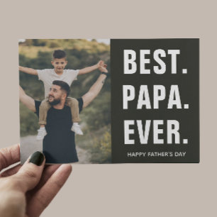 Tarjeta De Agradecimiento Mejor. Papá. De la historia. Día del Padre