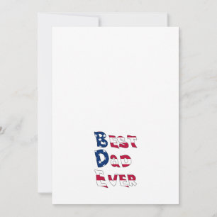 Tarjeta De Agradecimiento Mejor Papá Nunca La Bandera De Estados Unidos