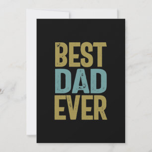 Tarjeta De Agradecimiento Mejor Papá Nunca Regalo de padre