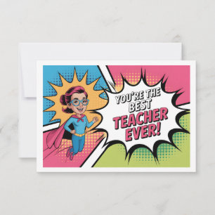 Tarjeta De Agradecimiento Mejor Profesor de la Historia