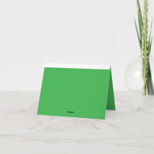 Tarjeta De Agradecimiento Mejora tu sitio web con un fondo verde (Reverso)