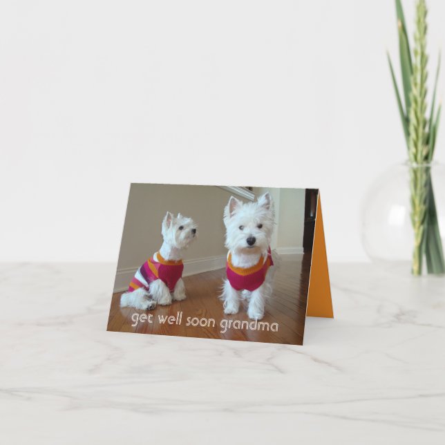 Tarjeta De Agradecimiento Mejore la abuela (Anverso)