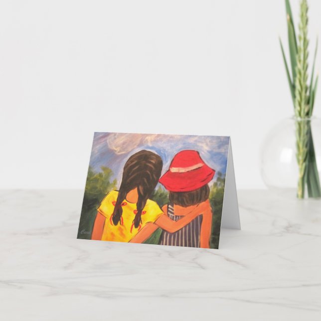 Tarjeta De Agradecimiento Mejores amigos (Anverso)