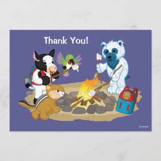 Tarjeta De Agradecimiento Melcochas de la hoguera de Webkinz el |