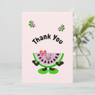 Tarjeta De Agradecimiento Melon chica