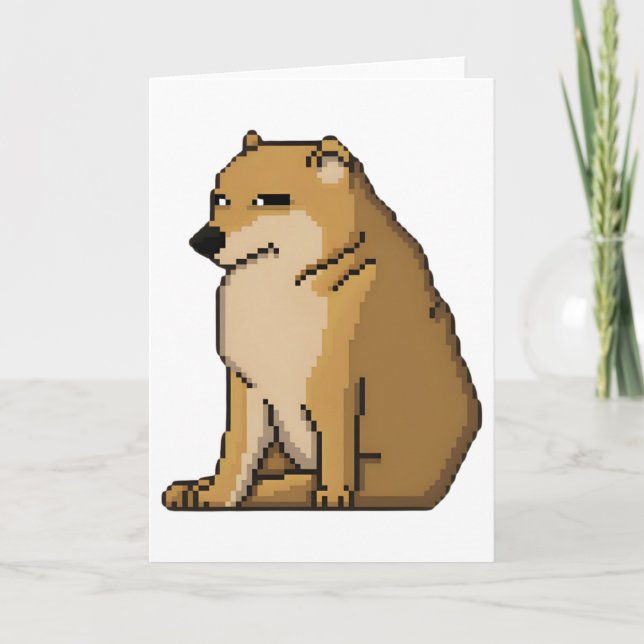 Tarjeta De Agradecimiento Meme de Doge Coin - Doge (Anverso)