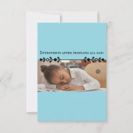 Tarjeta de agradecimiento Meme de Introvert