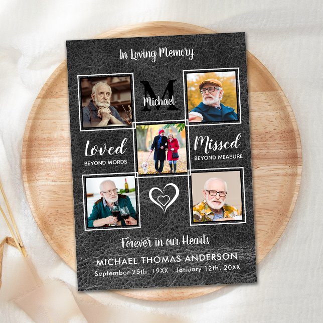 Tarjeta De Agradecimiento Memorial 5 Fotografía: Funeral de Compatía por Cue (Subido por el creador)