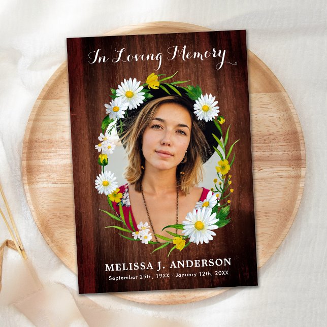 Tarjeta De Agradecimiento Memorial de la simpatía floral por el funeral (Subido por el creador)